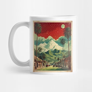 Lima Peru Starry Night Tourism Travel Vintage Poster Art Mug